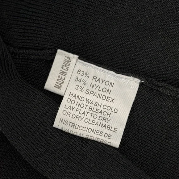 Belldini Black Fitted Sleeveless Polo Tank Top - Picture 6 of 6